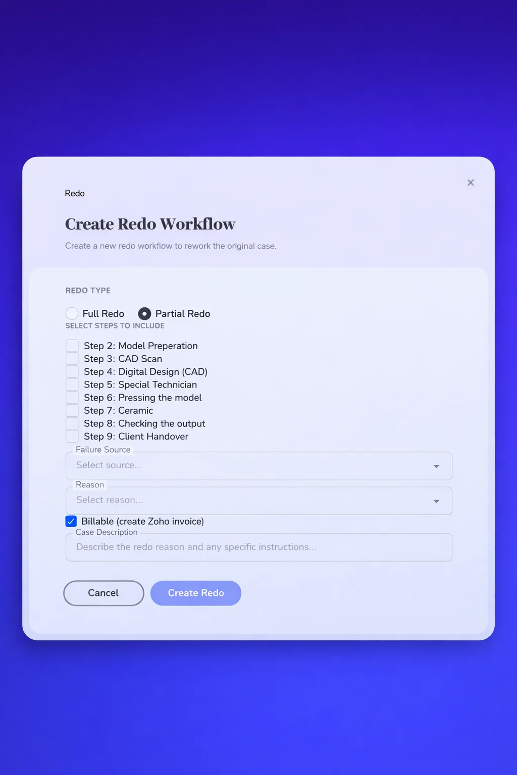 Redo & Rework Management
